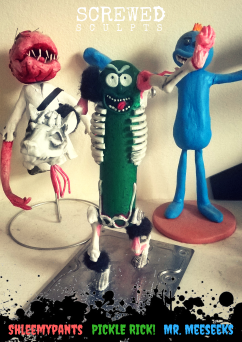 Screwed Sculpts clay editions! - based on Rick & Morty