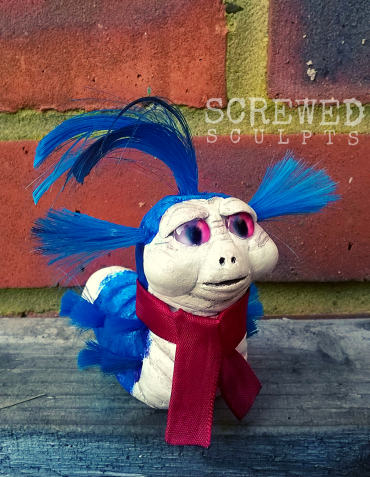 'Allo!' the Labyrinth worm created for the @tinyjareth instagram